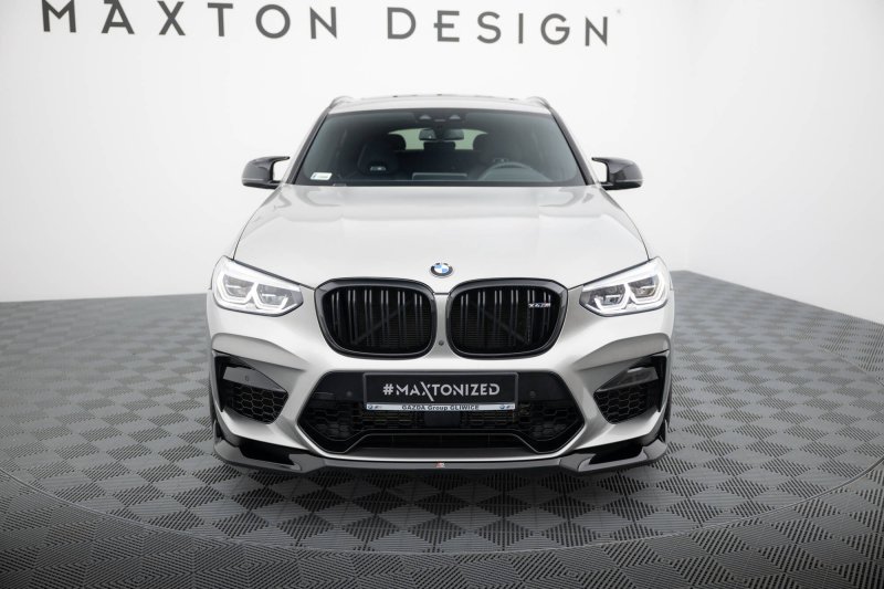 Maxton Front Ansatz V.2 BMW X4 M F98 schwarz Hochglanz BM-X4M-F98-FD2-G