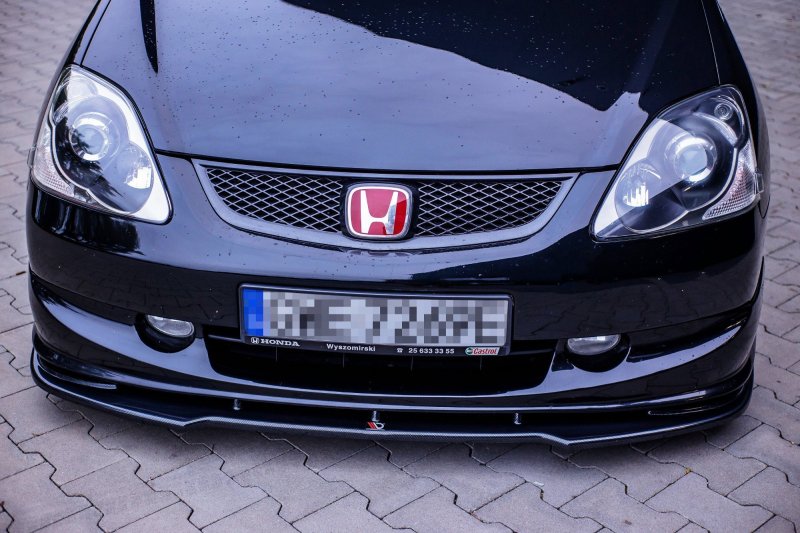 Maxton Front Ansatz V.1 für HONDA CIVIC EP3 (MK7) TYPE-R/S FACELIFT  schwarz Hochglanz HO-CI-7-TYPE-R/S-FD1-G