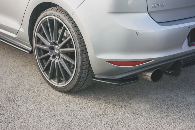 Maxton Heck Ansatz Flaps Diffusor V.2 für VW Golf 7 GTI  schwarz Hochglanz VW-GO-7-GTI-RSD2-G
