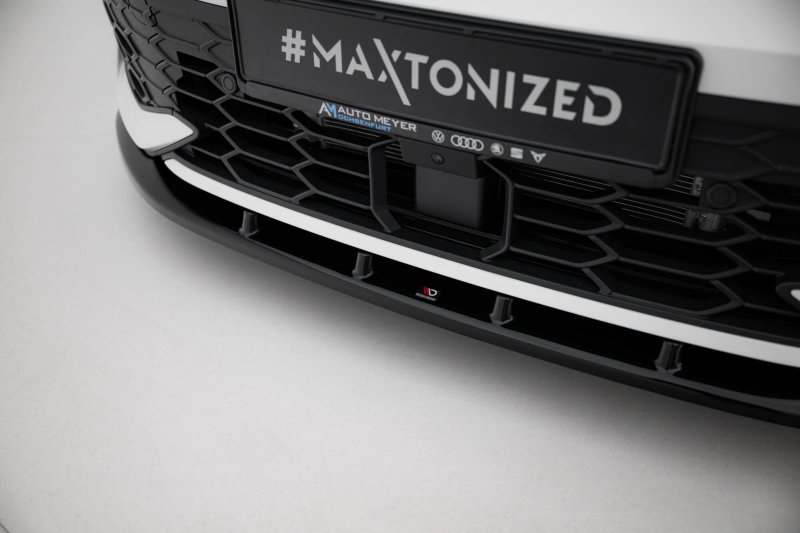 Maxton Front Ansatz V.5 VW Golf GTI / GTE / R-Line Mk8 Facelift schwarz Hochglanz VW-GO-8F-GTI-FD5-G