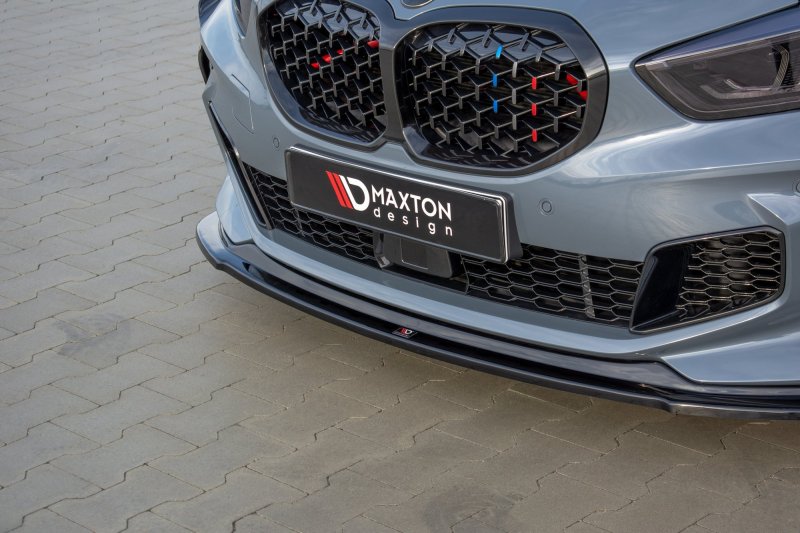 Maxton Front Ansatz für BMW 1er F40 M-Paket/ M135i  schwarz Hochglanz BM-1-40-MPACK-FD1-G