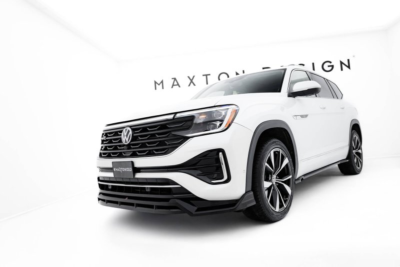 Maxton Front Ansatz VW Atlas R-Line Mk1 Facelift 2 schwarz Hochglanz VW-AT-1F-RLINE-FD1G+FD1R-G