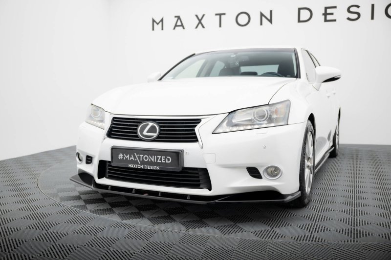 Preview: Maxton Front Ansatz V.1 Lexus GS Mk4 (L10) schwarz Hochglanz LE-GS-4-FD1-G