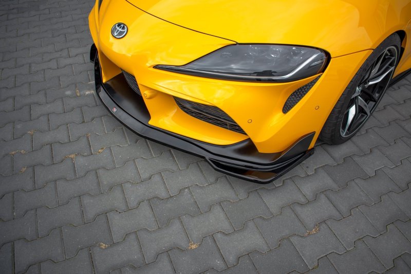 Maxton Front Ansatz V.1 für Toyota Supra Mk5 schwarz Hochglanz TO-SU-5-FD1-G