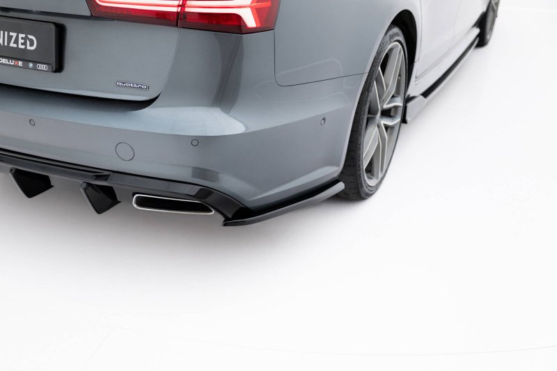Maxton Heck Ansatz Flaps Diffusor V.3 Audi S6 / A6 S-Line / A6 C7 FL schwarz Hochglanz AU-A6-C7F-SLINE-RSD1-G