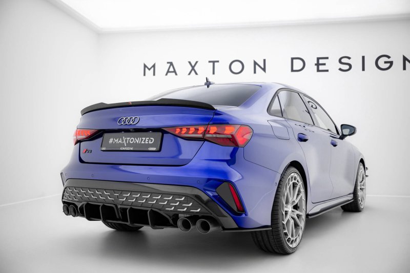Maxton Street Pro Heck Ansatz Flaps Diffusor Audi S3 Limousine 8Y Facelift AUS38YFSCNC-RSD1B