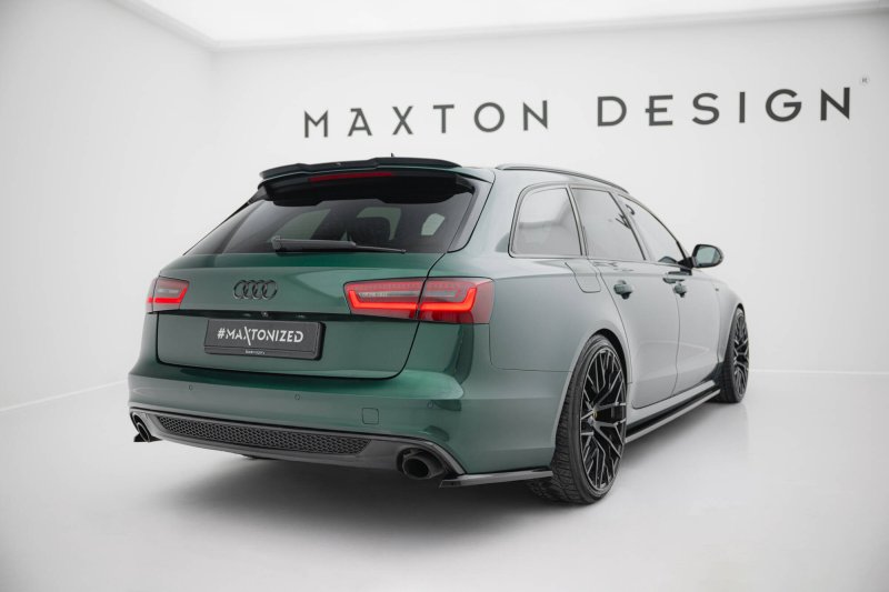 Maxton Heck Ansatz Flaps Diffusor V.2 Audi A6 S-line Avant C7 schwarz Hochglanz AU-A6-C7-SLINE-AV-RSD2-G