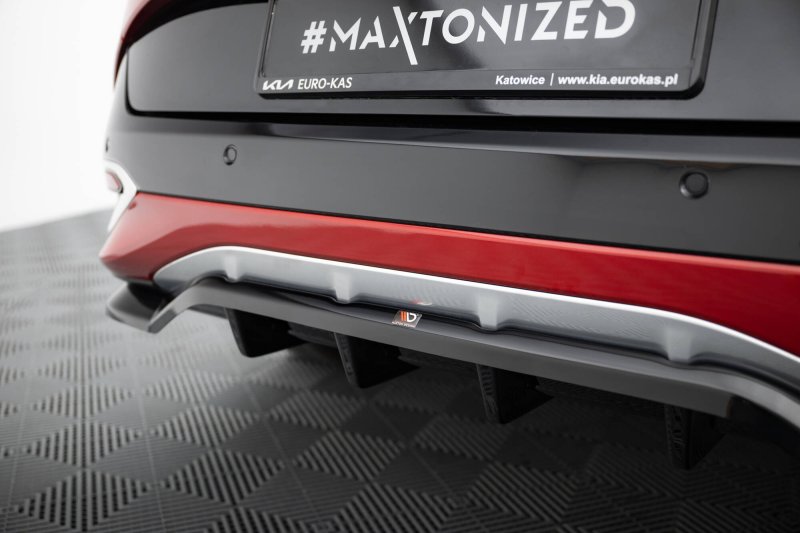 Maxton Mittlerer Cup Diffusor Heck Ansatz Kia Sportage GT-Line Mk5 schwarz Hochglanz KI-SP-5-GTLINE-RD1G+RD2-G