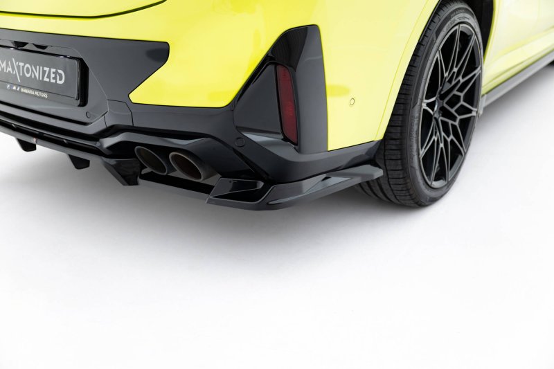 Maxton Mittlerer Cup Diffusor Heck Ansatz BMW X4M F98 Facelift schwarz Hochglanz BM-X4M-F98F-RD1G+RD2-G