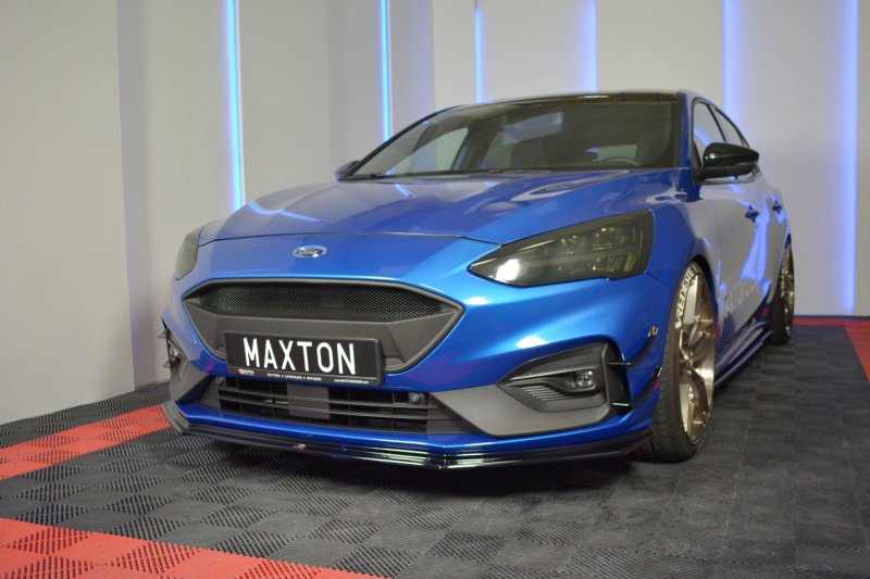 Maxton Front Ansatz V.5 für Ford Focus ST / ST-Line Mk4 schwarz Hochglanz FO-FO-4-STLINE-FD5-G