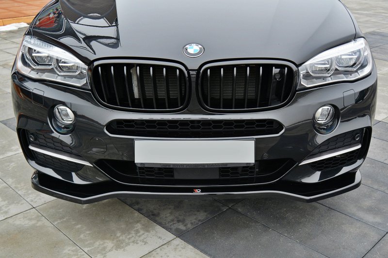 Maxton Front Ansatz V.1 für BMW X5 F15 M Paket schwarz Hochglanz BM-X5-15-M-FD1-G