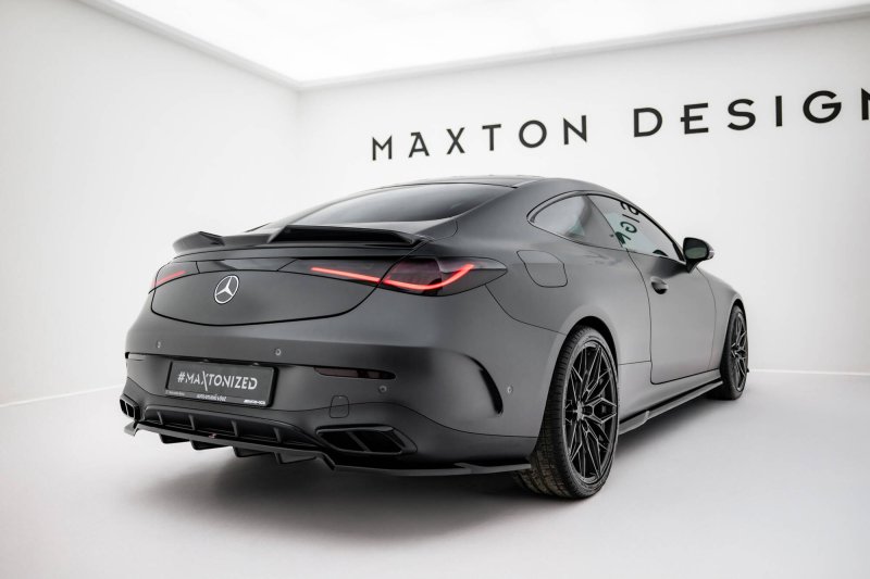 Maxton Spoiler CAP Abrisskante 3D Mercedes-Benz CLE AMG-Line C236 schwarz Hochglanz ME-CLE-236-AMGLINE-CAP3D1-G