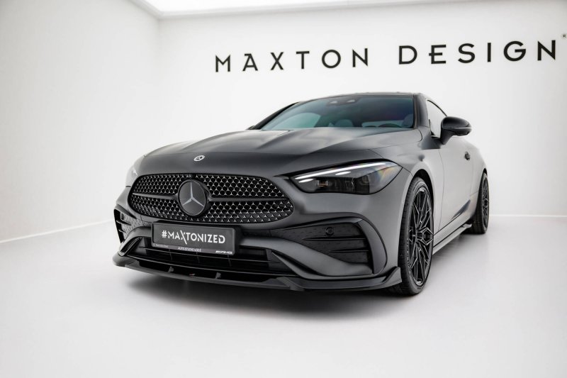 Maxton Front Ansatz V.2 Mercedes-Benz CLE AMG-Line C236 schwarz Hochglanz ME-CLE-236-AMGLINE-FD2-G