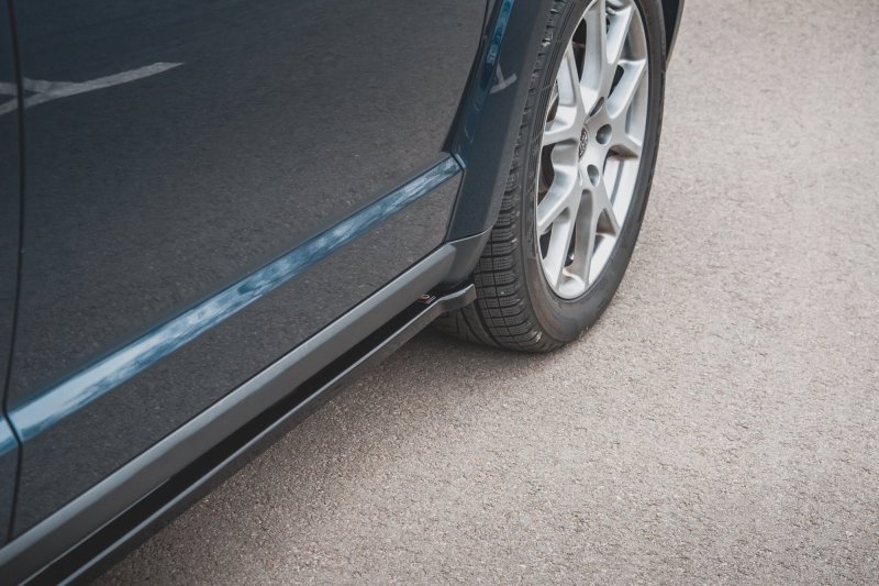 Maxton Seitenschweller Ansatz für Fiat Freemont schwarz Hochglanz FI-FR-1-SD1-G