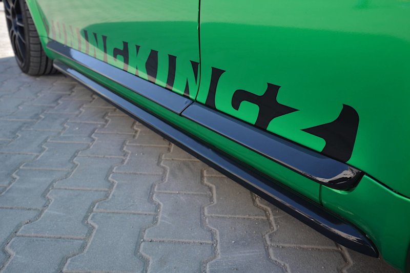 Maxton Seitenschweller Ansatz für AUDI S3 8L schwarz Hochglanz AU-S3-8L-SD1-G