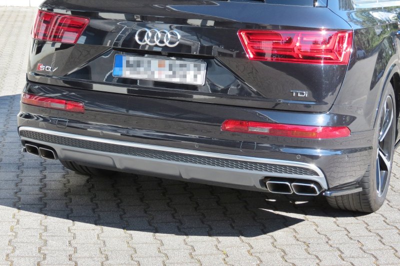 Maxton Heck Ansatz Flaps Diffusor für Audi SQ7 / Q7 S-Line Mk.2 schwarz Hochglanz AU-SQ7-2-RSD1-G