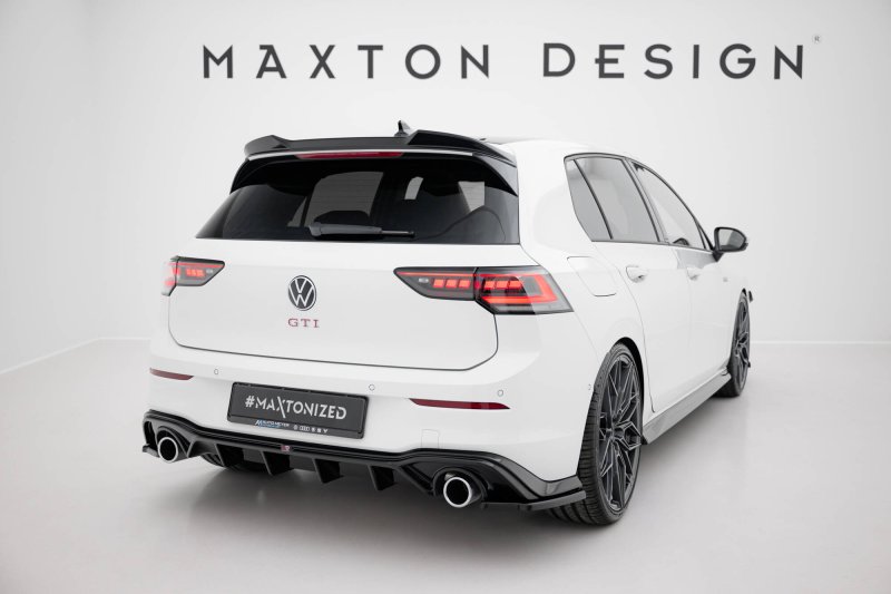 Maxton Heck Ansatz Flaps Diffusor V.3 VW Golf GTI Mk8 schwarz Hochglanz VW-GO-8-GTI-RSD3-G