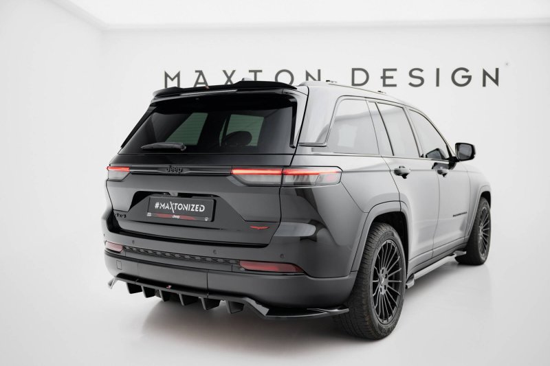 Maxton Spoiler CAP Abrisskante Jeep Grand Cherokee Trailhawk Mk5 schwarz Hochglanz JE-GC-5-TH-CAP1-G