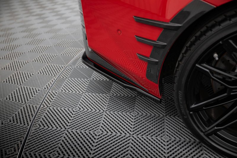 Maxton Heck Ansatz Flaps Diffusor BMW M2 M-Performance G87 schwarz Hochglanz BM-M2-G87-MP-RSD1-G