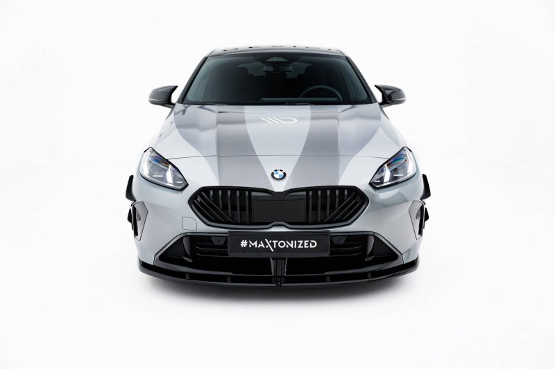 Maxton Front Ansatz V.1 BMW 1er M-Paket F70 schwarz Hochglanz BM-1-70-M-FD1-G