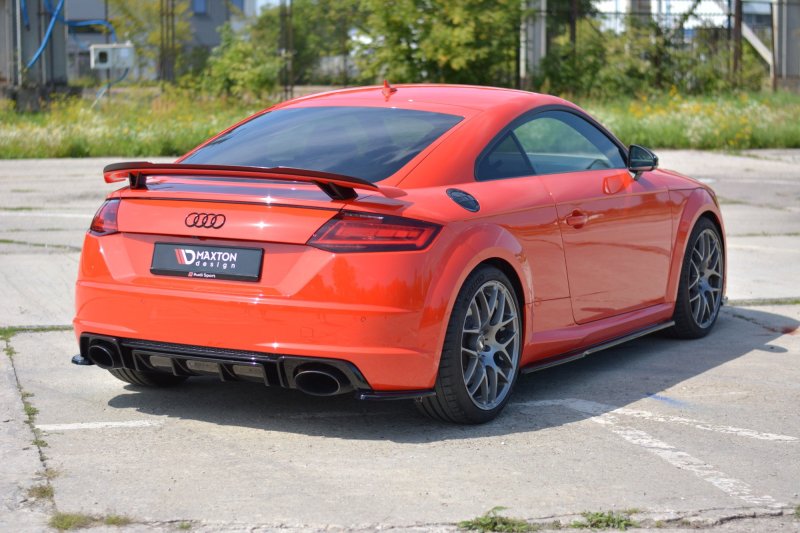 Maxton Heck Ansatz Flaps Diffusor für Audi TT RS 8S schwarz Hochglanz AU-TT-3-RS-RSD1-G