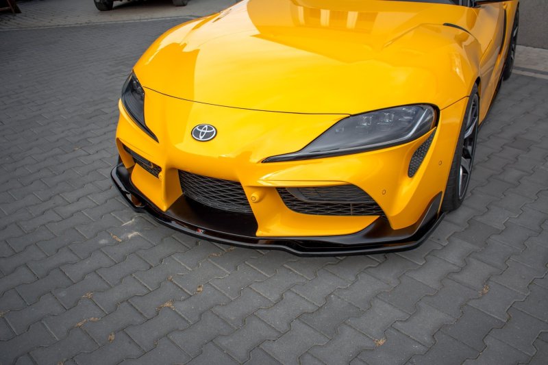 Maxton Front Ansatz V.2 für Toyota Supra Mk5 schwarz Hochglanz TO-SU-5-FD2-G