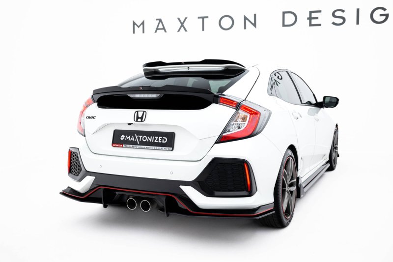 Maxton Street Pro Heck Ansatz Flaps Diffusor Honda Civic Sport Mk 10 HOCI10SPORTCNC-RSD2BRB