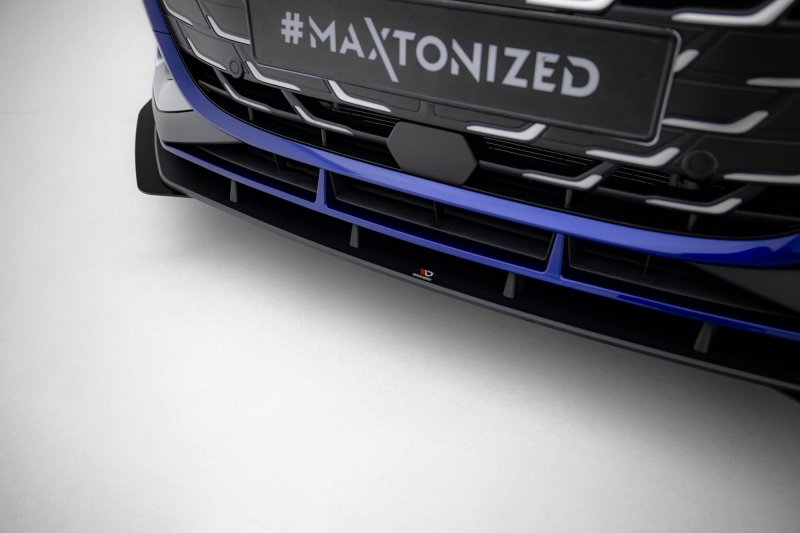 Maxton Street Pro Front Ansatz + Flaps Audi A3 S-Line Limousine / S3 Limousine 8Y Facelift schwarz Hochglanz AUS38YFCNC-FD1B+FSF1-G