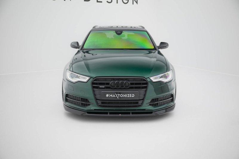 Maxton Front Ansatz V.3 Audi A6 S-line / S6 C7 schwarz Hochglanz AU-A6-C7-SLINE-AV-FD1-G