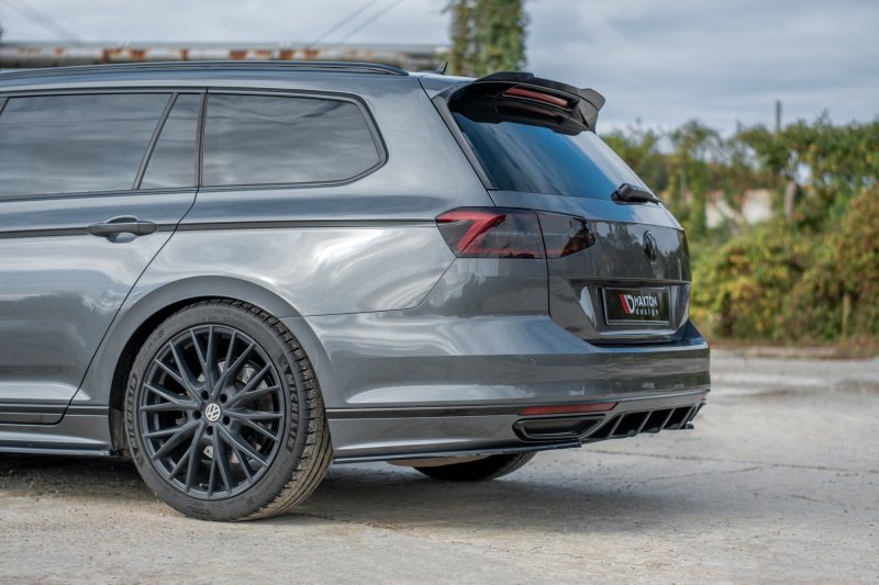 Maxton Spoiler CAP für Volkswagen Passat R-Line B8 schwarz Hochglanz VW-PA-B8-RLINE-CAP1-G