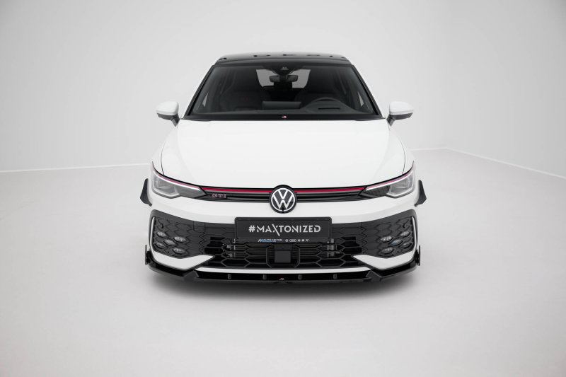 Maxton Front Ansatz V.2 + Flaps VW Golf GTI / GTE / R-Line Mk8 Facelift VW-GO-8F-GTI-FD2G+FSF1B