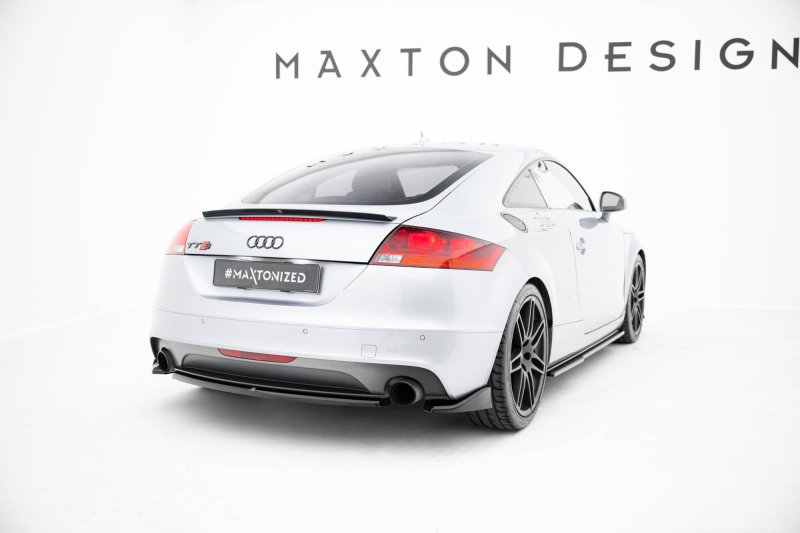 Maxton Heck Ansatz Flaps Diffusor Audi TT S-Line 8J Facelift schwarz Hochglanz AU-TT-2-SLINE-RSD2-G