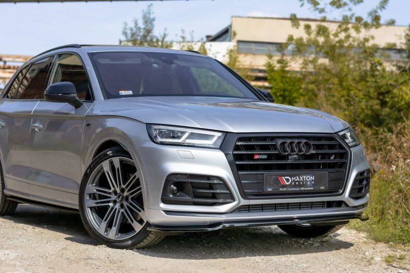 Maxton Front Ansatz für Audi SQ5/Q5 S-line MkII schwarz Hochglanz AU-SQ5-2-FD1-G