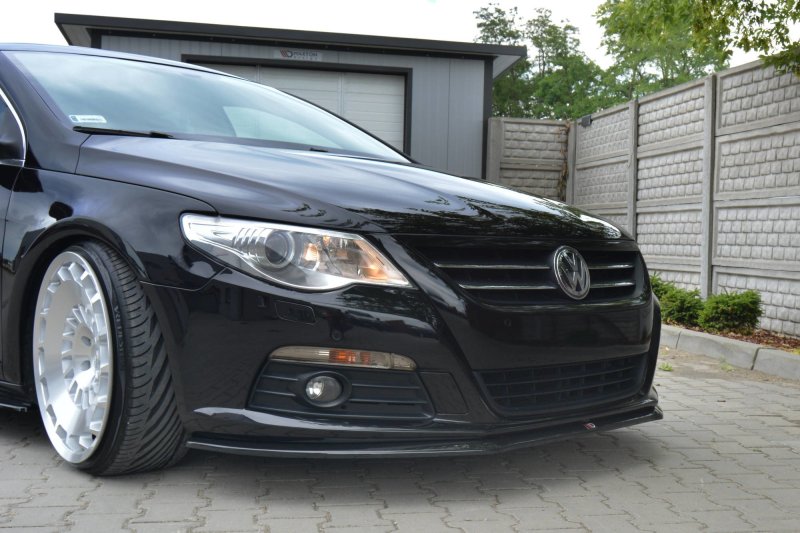 Maxton Front Ansatz V.2 für VW PASSAT CC STANDARD schwarz Hochglanz VW-PA-CC-FD2-G