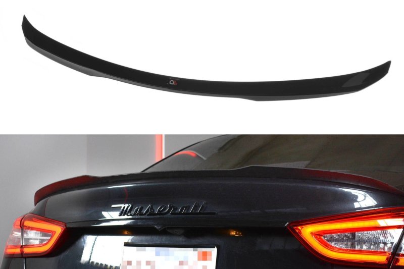 Maxton Spoiler CAP für MASERATI QUATTROPORTE MK.6 vor Facelift schwarz Hochglanz MS-QP-6-CAP1-G