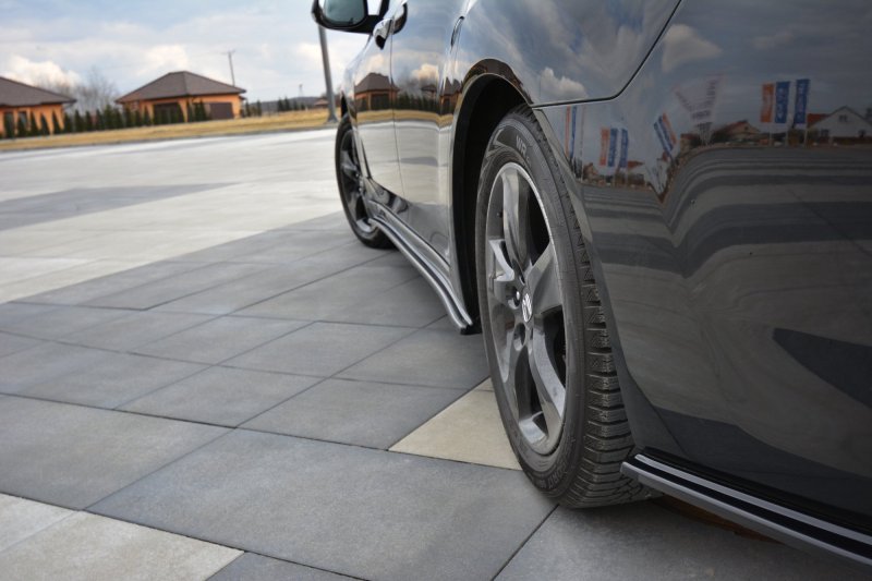 Preview: Maxton Heck Ansatz Flaps Diffusor für HONDA ACCORD MK8. CU-Serie vor Facelift SEDAN schwarz Hochglanz HO-AC-8-RSD1-G