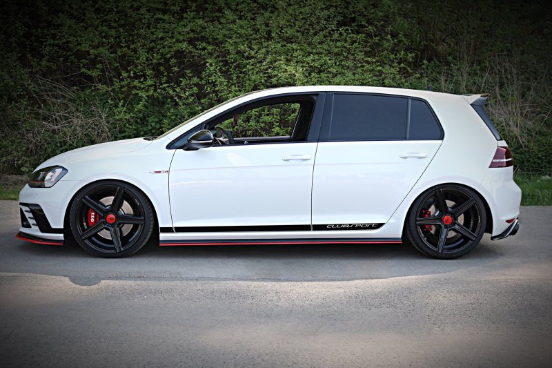 Maxton Seitenschweller Ansatz für VW GOLF Mk7 GTI CLUBSPORT VW-GO-7-GTI-CS-SD1-RED