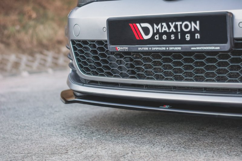 Preview: Maxton Front Ansatz V.2 für VW Golf 7 GTI  schwarz Hochglanz VW-GO-7-GTI-FD2-G