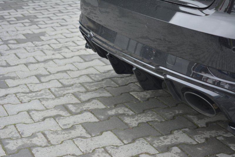 Maxton Diffusor Heck Ansatz für Audi RS3 8V FL Sportback schwarz Hochglanz AU-RS3-8VF-RS1-G