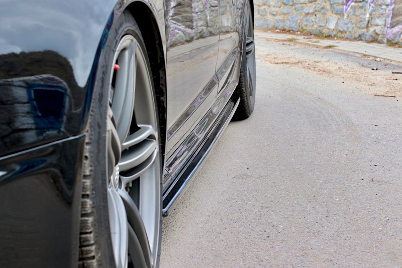 Maxton Seitenschweller Ansatz für Audi RS6 C6 schwarz Hochglanz AU-RS6-C6-SD1-G