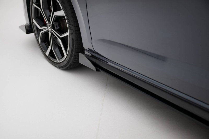 Maxton Side Flaps VW Polo AW GTI Facelift schwarz Hochglanz VWPO6FGTICNC-SF1-G