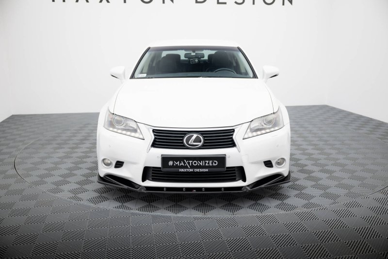 Preview: Maxton Front Ansatz V.2 Lexus GS Mk4 (L10) schwarz Hochglanz LE-GS-4-FD2-G