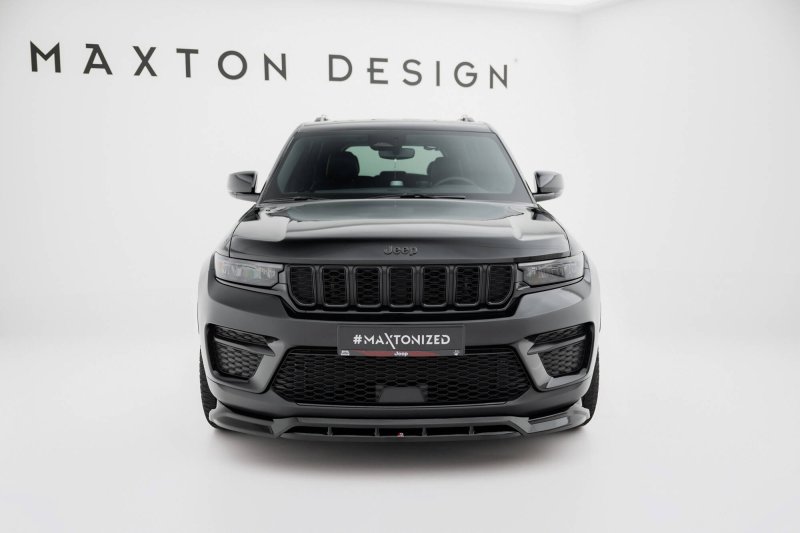 Maxton Front Ansatz Jeep Grand Cherokee Trailhawk Mk5 schwarz Hochglanz JE-GC-5-TH-FD1G+FD1R-G