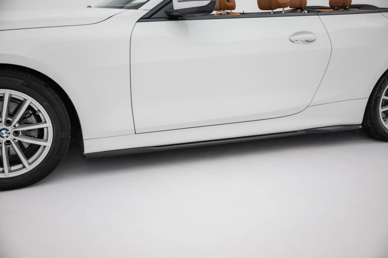 Maxton Seitenschweller Ansatz BMW 4er Coupe / Cabrio G22 / G23 schwarz Hochglanz BM-4-G23-CA-SD1-G