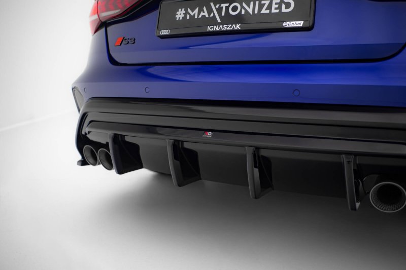Maxton Diffusor Heck Ansatz Audi S3 Limousine 8Y Facelift AU-S3-8YF-S-RS1GOO_OO