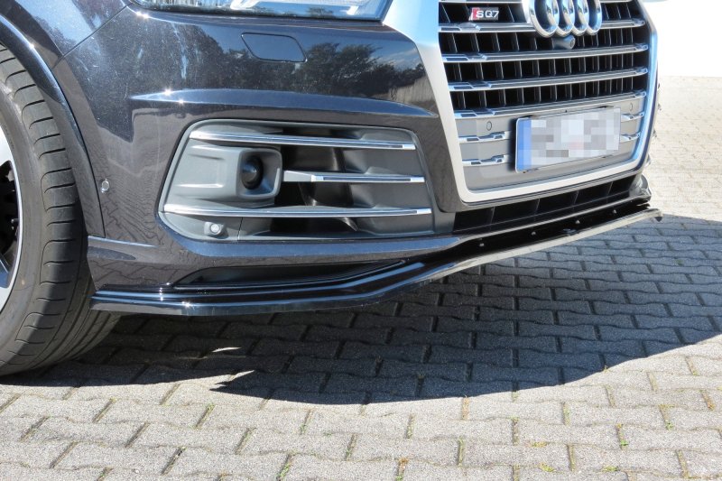 Maxton Front Ansatz für Audi SQ7 / Q7 S-Line Mk.2 schwarz Hochglanz AU-SQ7-2-FD1-G