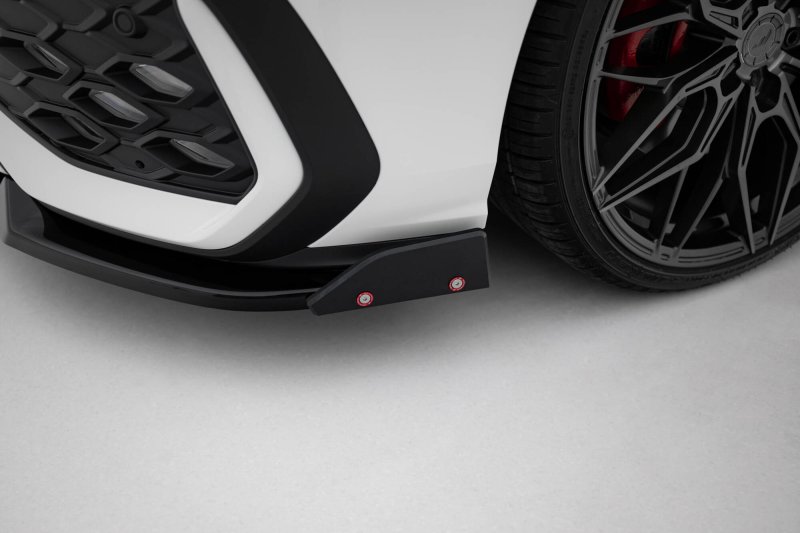 Maxton Front Ansatz V.2 + Flaps VW Golf GTI / GTE / R-Line Mk8 Facelift VW-GO-8F-GTI-FD2G+FSF1B