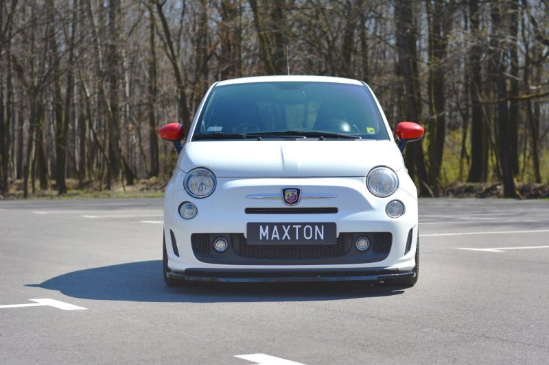 Maxton Front Ansatz V.2 Abarth 500 Mk1 schwarz Hochglanz FI-500-ABARTH-FD2-G
