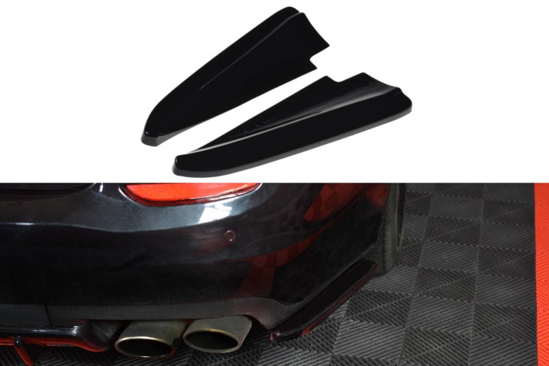 Maxton Heck Ansatz Flaps Diffusor für MASERATI QUATTROPORTE MK.6 vor Facelift schwarz Hochglanz MS-QP-6-RSD1-G