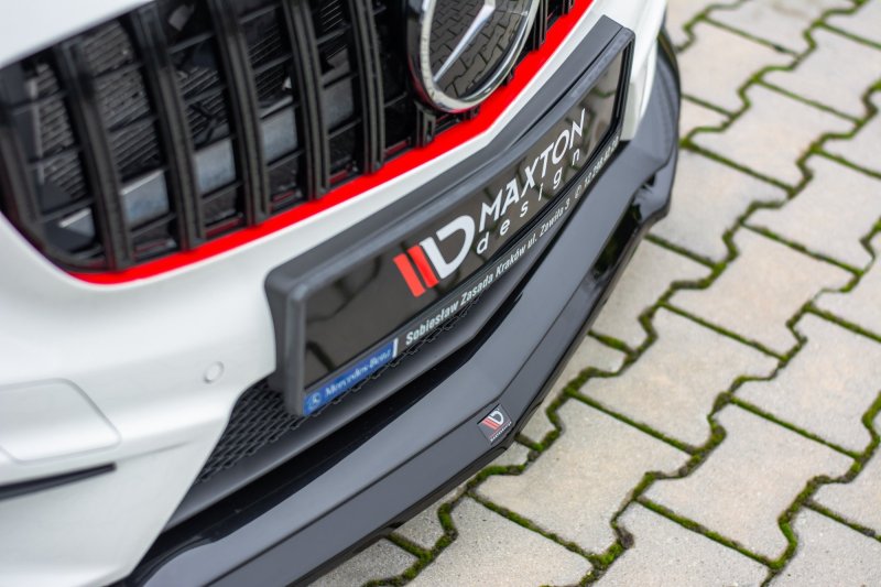 Maxton Front Ansatz für Mercedes A45 AMG W176 schwarz Hochglanz ME-A-176-AMG-FD1-G